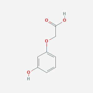 molecular formula C8H8O4 B1331205 (3-Hydroxyphenoxy)acetic acid CAS No. 1878-83-7