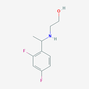 2-{[1-(2,4-Difluorophenyl)ethyl]amino}ethan-1-ol