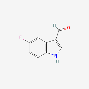 molecular formula C9H6FNO B1331208 5-氟吲哚-3-甲醛 CAS No. 2338-71-8