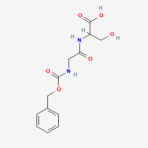 molecular formula C13H16N2O6 B1331212 n-[(Benzyloxy)carbonyl]glycylserine CAS No. 4180-62-5
