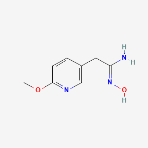 N'-hydroxy-2-(6-methoxypyridin-3-yl)ethanimidamide