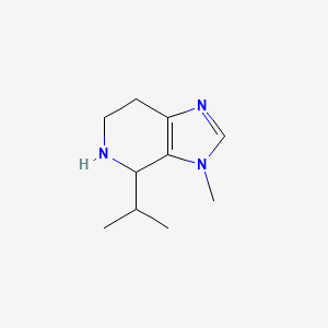 molecular formula C10H17N3 B13312127 3-Methyl-4-(propan-2-YL)-3H,4H,5H,6H,7H-imidazo[4,5-C]pyridine 