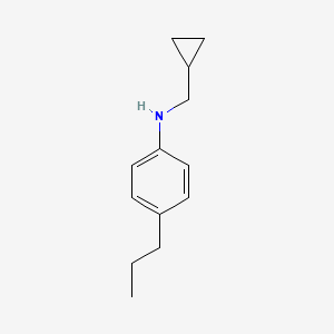 N-(cyclopropylmethyl)-4-propylaniline