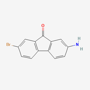 molecular formula C13H8BrNO B1331215 2-Amino-7-bromo-9-fluorenone CAS No. 58557-63-4