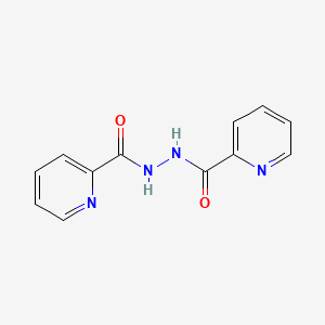 molecular formula C12H10N4O2 B1331216 N'-(pyridine-2-carbonyl)pyridine-2-carbohydrazide CAS No. 840-79-9