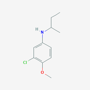 molecular formula C11H16ClNO B13312177 N-(butan-2-yl)-3-chloro-4-methoxyaniline 