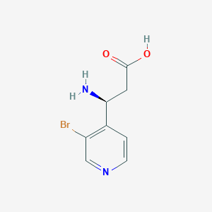 (3S)-3-Amino-3-(3-bromopyridin-4-YL)propanoic acid