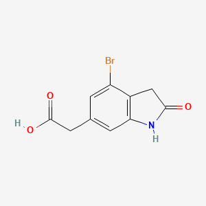 2-(4-Bromo-2-oxo-2,3-dihydro-1H-indol-6-yl)acetic acid