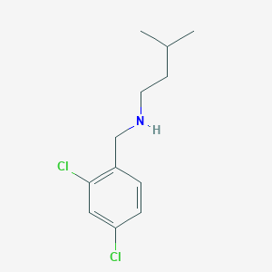 molecular formula C12H17Cl2N B13312193 [(2,4-Dichlorophenyl)methyl](3-methylbutyl)amine 