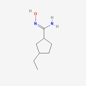 3-ethyl-N'-hydroxycyclopentane-1-carboximidamide