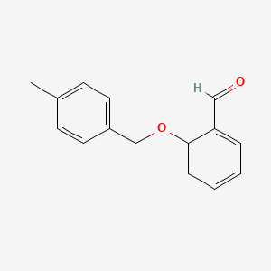 molecular formula C15H14O2 B1331221 2-[(4-Methylbenzyl)oxy]benzaldehyde CAS No. 85825-85-0