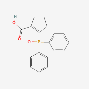 2-(Diphenyl-phosphinoyl)-cyclopent-1-enecarboxylic acid