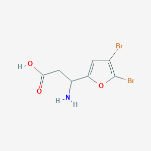 3-Amino-3-(4,5-dibromofuran-2-yl)propanoic acid