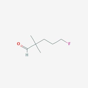 5-Fluoro-2,2-dimethylpentanal