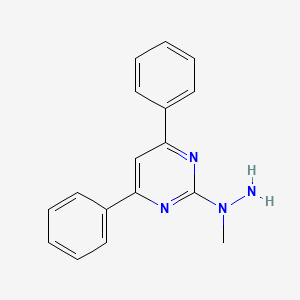 molecular formula C17H16N4 B1331231 2-(1-甲基肼基)-4,6-二苯基嘧啶 CAS No. 413620-13-0