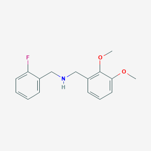 molecular formula C16H18FNO2 B1331235 (2,3-Dimethoxybenzyl)(2-fluorobenzyl)amine CAS No. 355382-01-3