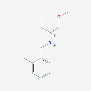 molecular formula C13H21NO B13312410 (1-Methoxybutan-2-yl)[(2-methylphenyl)methyl]amine 