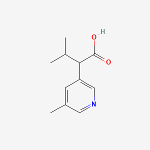 3-Methyl-2-(5-methylpyridin-3-yl)butanoic acid