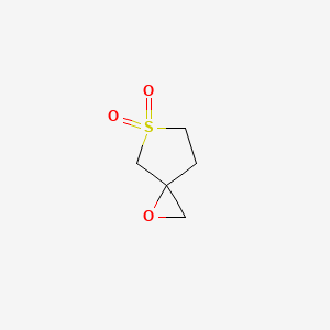 molecular formula C5H8O3S B13312435 1-Oxa-5lambda6-thiaspiro[2.4]heptane-5,5-dione 