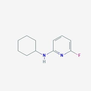 molecular formula C11H15FN2 B13312502 N-cyclohexyl-6-fluoropyridin-2-amine 