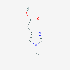 molecular formula C7H10N2O2 B13312508 2-(1-ethyl-1H-imidazol-4-yl)acetic acid 