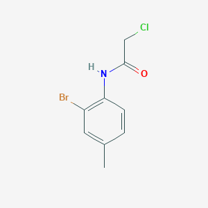 molecular formula C9H9BrClNO B1331252 N-(2-bromo-4-methylphenyl)-2-chloroacetamide CAS No. 90560-54-6