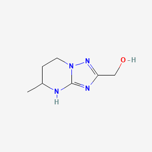 {5-methyl-4H,5H,6H,7H-[1,2,4]triazolo[1,5-a]pyrimidin-2-yl}methanol