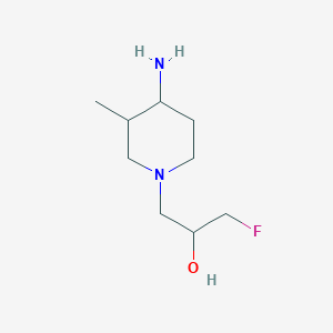 1-(4-Amino-3-methylpiperidin-1-yl)-3-fluoropropan-2-ol