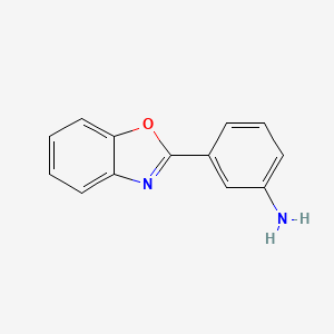 molecular formula C13H10N2O B1331256 3-苯并恶唑-2-基苯胺 CAS No. 41373-36-8