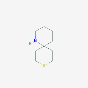 molecular formula C9H17NS B13312562 9-Thia-1-azaspiro[5.5]undecane 