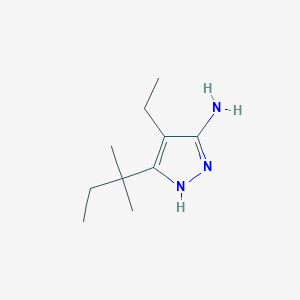 4-ethyl-3-(2-methylbutan-2-yl)-1H-pyrazol-5-amine