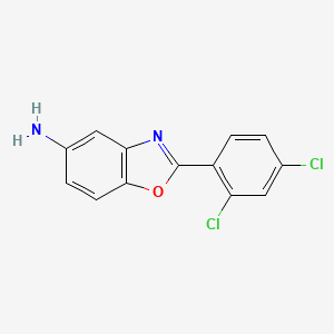 molecular formula C13H8Cl2N2O B1331261 2-(2,4-二氯苯基)-1,3-苯并噁唑-5-胺 CAS No. 293737-83-4