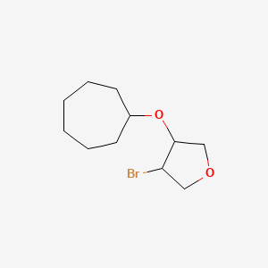 3-Bromo-4-(cycloheptyloxy)oxolane