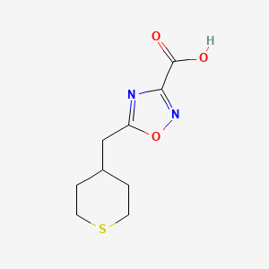 5-(Thian-4-ylmethyl)-1,2,4-oxadiazole-3-carboxylicacid