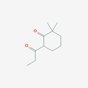 2,2-Dimethyl-6-propanoylcyclohexan-1-one