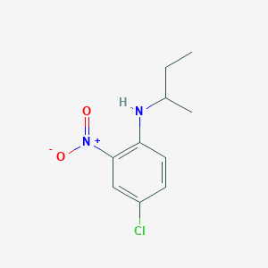 molecular formula C10H13ClN2O2 B13312724 N-(Butan-2-yl)-4-chloro-2-nitroaniline 