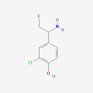 4-(1-Amino-2-fluoroethyl)-2-chlorophenol