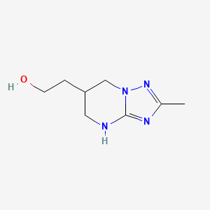 2-{2-methyl-4H,5H,6H,7H-[1,2,4]triazolo[1,5-a]pyrimidin-6-yl}ethan-1-ol