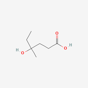 molecular formula C7H14O3 B13312758 4-Hydroxy-4-methylhexanoic acid 