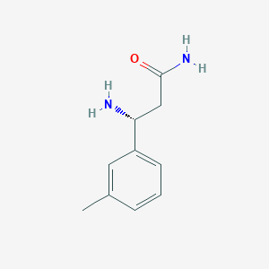 (3R)-3-amino-3-(3-methylphenyl)propanamide