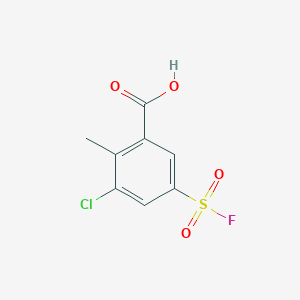 3-Chloro-5-(fluorosulfonyl)-2-methylbenzoic acid