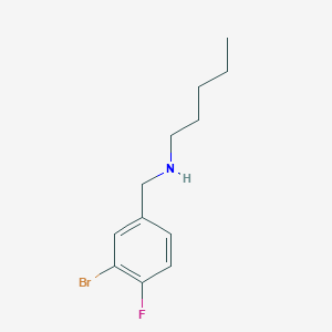 [(3-Bromo-4-fluorophenyl)methyl](pentyl)amine