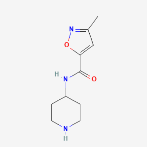 3-Methyl-N-(piperidin-4-yl)-1,2-oxazole-5-carboxamide