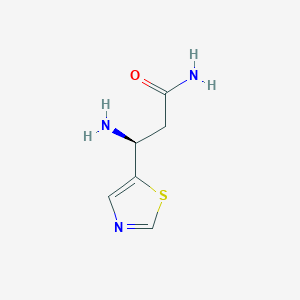 (3S)-3-amino-3-(1,3-thiazol-5-yl)propanamide