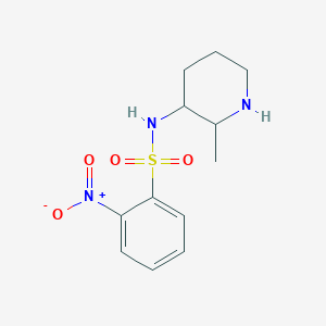 N-(2-Methylpiperidin-3-yl)-2-nitrobenzene-1-sulfonamide