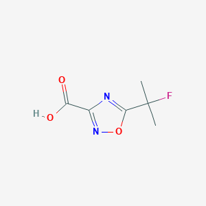 molecular formula C6H7FN2O3 B13312918 5-(2-Fluoropropan-2-yl)-1,2,4-oxadiazole-3-carboxylic acid 