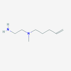 molecular formula C8H18N2 B13312935 (2-Aminoethyl)(methyl)(pent-4-EN-1-YL)amine 