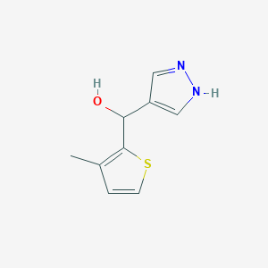 (3-Methylthiophen-2-yl)(1H-pyrazol-4-yl)methanol