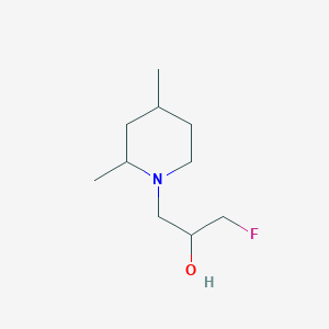 1-(2,4-Dimethylpiperidin-1-yl)-3-fluoropropan-2-ol