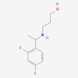 3-{[1-(2,4-Difluorophenyl)ethyl]amino}propan-1-ol